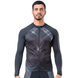 Camisa Manga Longa Elite Preto Galaxia - 4165022G - Station Bike