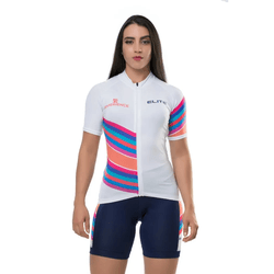 Camisa Manga Curta Elite Feminina Experience Branc... - Station Bike