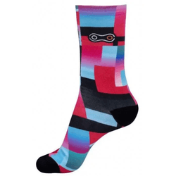 Meia Marcio May Funny Colorfull Geometric Preto/ro... - Station Bike