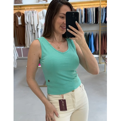 Regata Malha Canelada Petenatti Verde Aquatic - 26... - STILOMOR