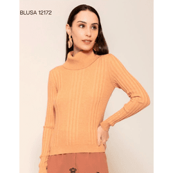 Blusa em Modal Trabalhada c/ Gola de Fechamento na... - STILOMOR