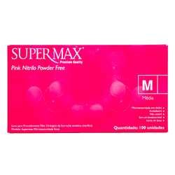 Luva Nitrilo Pink - Supermax - Bella Store