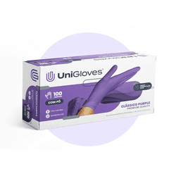 Luva Latéx Purple UniGloves P - Bella Store