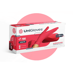Luva Latéx Red UniGloves P - Bella Store