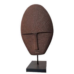 Escultura Mascara Nairobi de Cerâmica - Studio Arqcasa