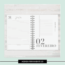 Agenda Permanente - Areia - AP786 - Studio Office K