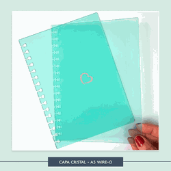 Capa Cristal A5 - Wire-o - CRWA5 - Studio Office K