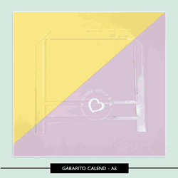 Gabarito para Calendário - A6 Horizontal - GBA6 - Studio Office K