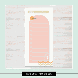 Lista / Refil - Por Do Sol - RLPD2 - Studio Office K