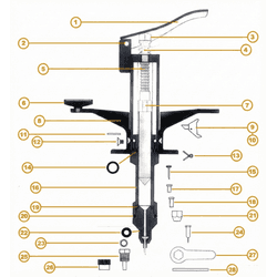 Peças de reposição Seringa McLintock - 250 - SUPRIVET