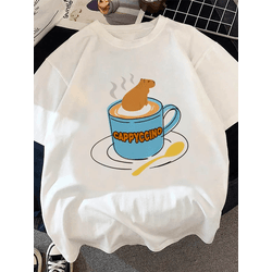Camiseta Estampada Frente Capivara Cappyccino - CA... - Atacado Leandrinho