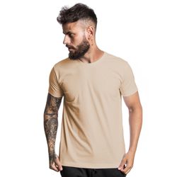 Camiseta Bege Lisa - CAMISETABGE - Atacado Leandrinho