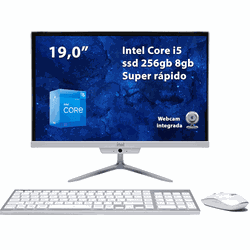 Computador All In One i5 19” Ssd 256GB 8G Ram Blue... - Ital Computadores