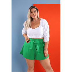 Shorts Bia botanico - TA241704 - TAMTAUM PLUS SIZE FASHION