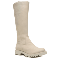 COTURNO EM COURO DE CABRA OFF WHITE - Mezzo Punto