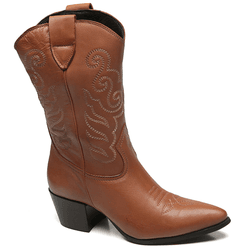 BOTA WESTERN BORDADO CARAMELO - Mezzo Punto