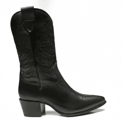 BOTA WESTERN BORDADO PRETO - Mezzo Punto