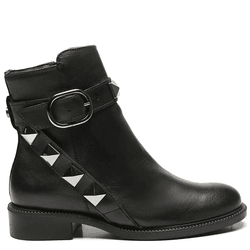 BOTA ROCKSTUD COURO PRETO - Mezzo Punto