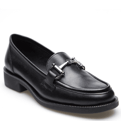 MOCASSIM GENOVA COURO PRETO - Mezzo Punto