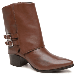 BOTA ATENA COURO CHOCOLATE - Mezzo Punto