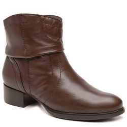 BOTA CANO BAIXO COURO CABRA CELTA MARROM - Mezzo Punto