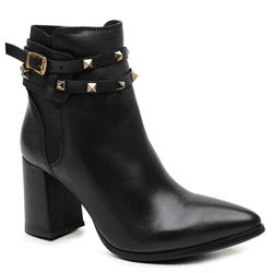 BOTA CANO BAIXO COURO PRETO - Mezzo Punto
