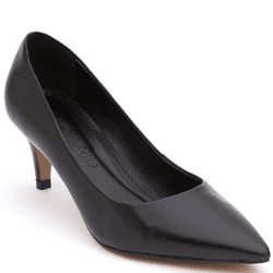 SCARPIN CLÁSSICO EM COURO PRETO - Mezzo Punto