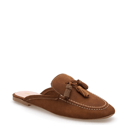 MULE COURO NOBUCK CASTANHO - Mezzo Punto