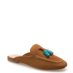 MULE COURO NOBUCK MOSTARDA - Mezzo Punto