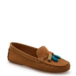 MOCASSIM COURO NOBUCK MOSTARDA - Mezzo Punto