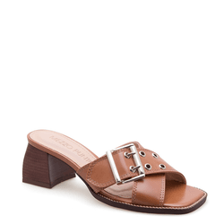 SANDALIA COURO TORINO CHESTNUT - Mezzo Punto