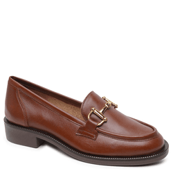 MOCASSIM GENOVA COURO MARROM - Mezzo Punto