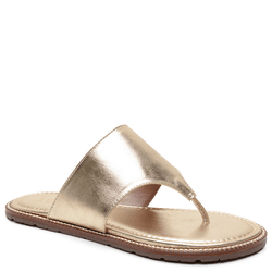 SANDÁLIA RASTEIRA COURO CRISTAL OURO LIGHT - Mezzo Punto