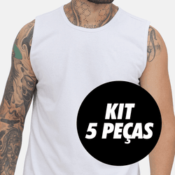 Kit 5 Camisas Regatas Masculinas - TechMalhas