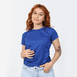 Camiseta Dry Fit Feminina Azul - TechMalhas