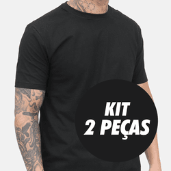 Kit 2 Camisetas Masculinas Básicas - TechMalhas