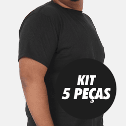 Kit 5 Camisetas Masculinas Basicas Plus Size - TechMalhas
