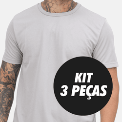 Kit 3 Camisetas Dryfit Masculinas - TechMalhas