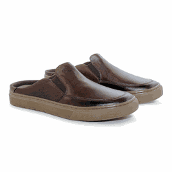 Mule Masculino Laroche Connect em Couro - Café - 0... - TESTAAEI