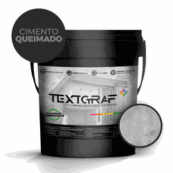 Cimento Queimado Premium - Cinza Elefante Impermeá... - TEXTGRAF