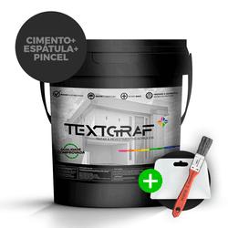 Combo Cimento Queimado Premium - Cinza Elefante + ... - TEXTGRAF