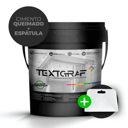 Combo Cimento Queimado Premium - Cinza Elefante + ... - TEXTGRAF