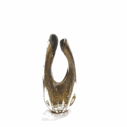 Escultura Cedro Cristal Murano C/ Ouro 24K Grafite... - THOULOUSE 