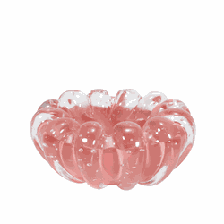 Centro de Mesa Mini Murano Dinant Quartzo Rose - 8... - THOULOUSE 