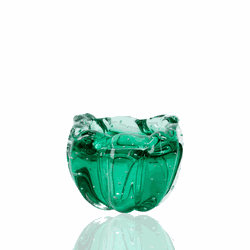 Cachepot de Murano Gouda Verde Folha - 2400/36-68 - THOULOUSE 