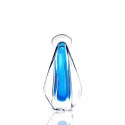 Imagem Santa de Cristal Murano Azul 23cm - 3270/AZ - THOULOUSE 