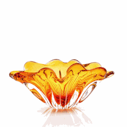 Cachepot Pequeno de Murano Jessi âmbar - 2648/AB - THOULOUSE 