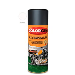 SPRAY ALTA TEMPERATURA 600° BRANCO 350ML COLORGIN - TINTAS JD