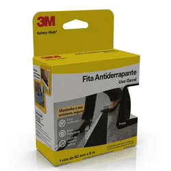 FITA ANTIDERRAPANTE PRETA SAFETY-WALK 50X5 3M - TINTAS JD