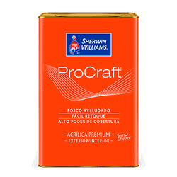 SHERWIN WILLIAMS PROCRAFT PREMIUM BRANCO FOSCO 18L - Tintas Oliveira